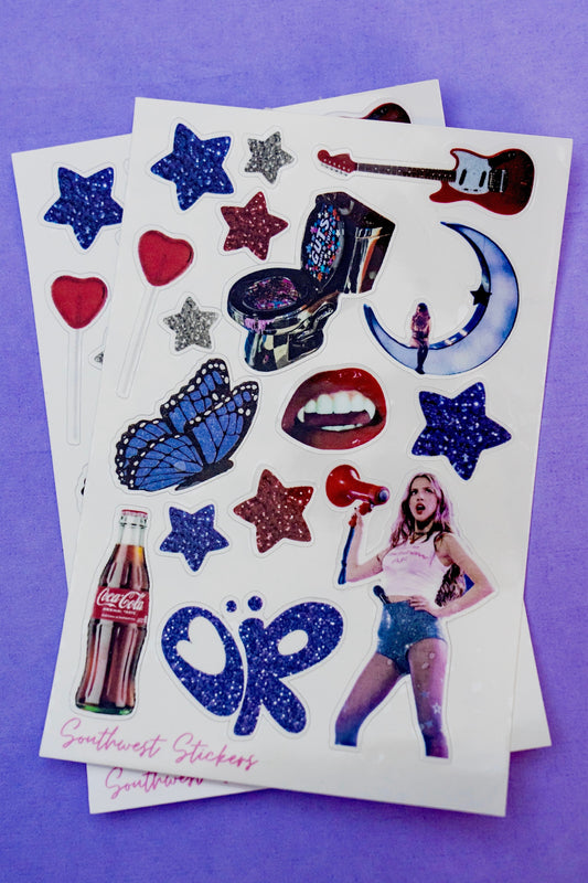 olivia rodrigo sticker sheet