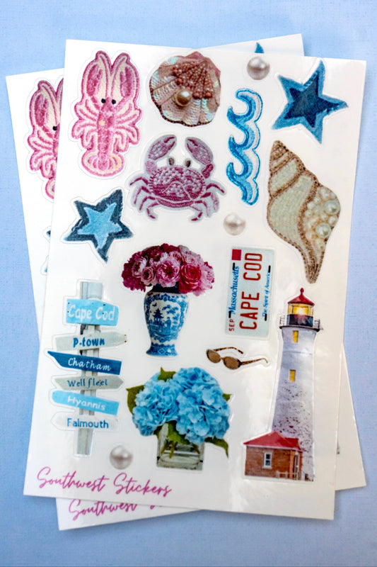 costal grandaughter sticker sheet