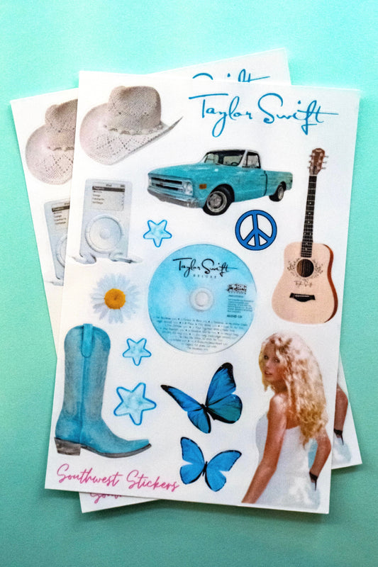 taylor swift debut sticker sheet