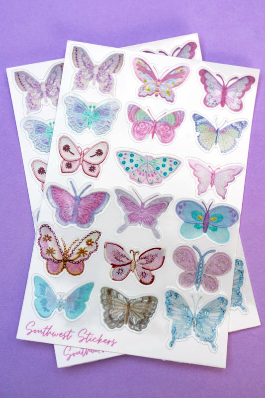 butterfly sticker sheet